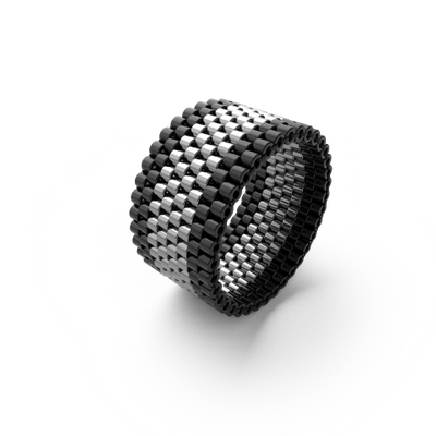 Pierścionek Stalowa Mamba