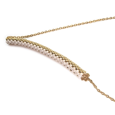 NASZYJNIK Biały Dubaj